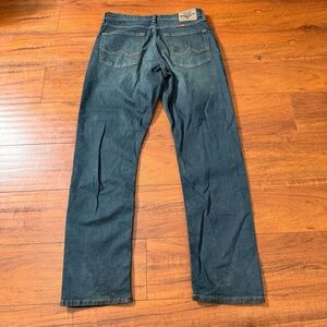 Wrangler Dark Blue Straight Athletic Fit Jeans 31x30